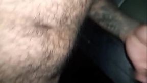 No escuro com meu amigo novo depois do trabalho.