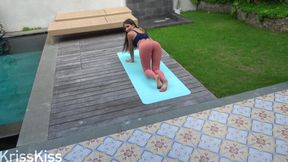 Stepbrother Fucks Teen Stepsister Anal After Yoga