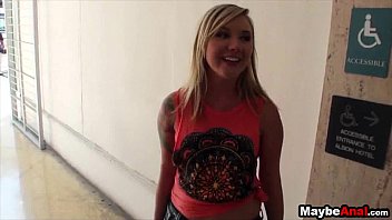 Teen blonde gets buttfucked Addison Grey 1