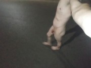 Almost caught walking naked in public