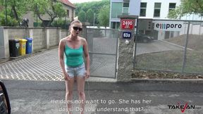 Stupid babe gets drilled hard and eats some jizz