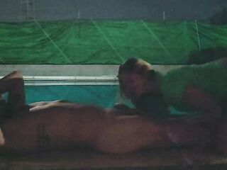 Oral in the pool. Full clip in my Manyvids.