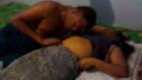 Mature man is trying to excite his Srilankan housewife for sex