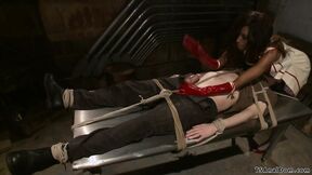 ”Big Boobed black Transgender fucking bound man”