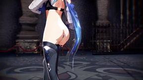 mmd r18 Eula sex princess will make you cum 3d hentai nsfw genshin impact