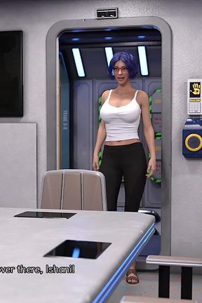 Stranded in Space - Planning on Fucking Hot Blue Haired MILF