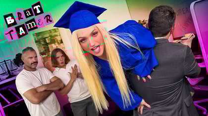 If This Brat Wants to Graduate, She Has to Suck Three Dicks