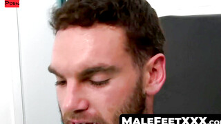 ToeTally Tempted Bearded Stud Chase Lachance Tickle Torture Session