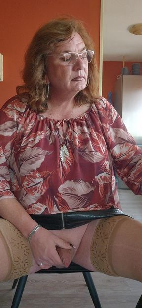 Playing with myself while enjoying a cigarette