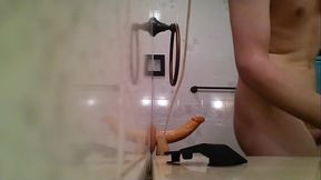 Sissy husband fucks wife'_s dildoe