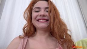 18videoz - Nansy Small - Redhead salivates as she fucks