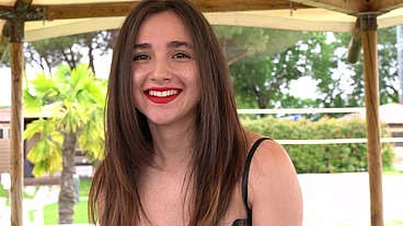 Behind the scene, Submissive Italian Teen Ada Paradiso first time DP with Balls Deep Anal, Gapes, Baseball Bat ass, rough sex, cum on open ass and cum in mouth GG2