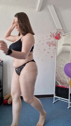 Shiny Stockings Try-on | Nude, Grey, White & Black Lace Tops
