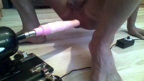 Sex machine. The machine fucks my ass. Fucking Machine