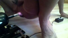 Sex machine. The machine fucks my ass. Fucking Machine