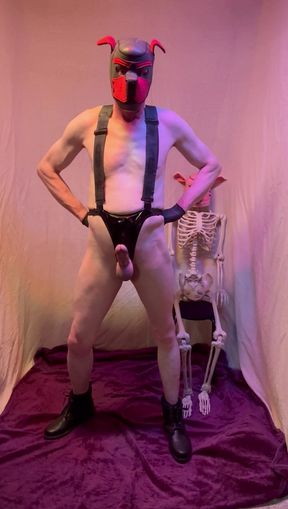 Older Man Plays With Well Built Cock