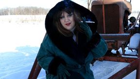 Winter Green Jacket and Gloves Smoke