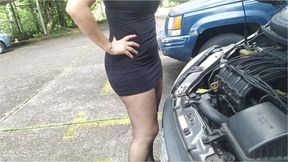 Custom Clip: Yury in Pantyhose & Ballet Flats, Pedal Pumping - Revving