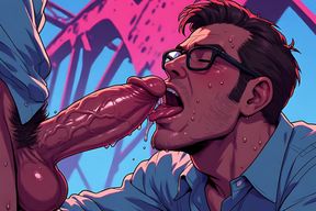 Sexy Men Blowjob Art