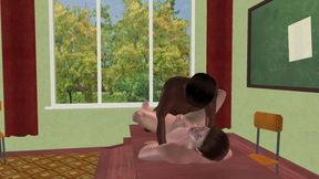 Animated 3D Gay Scene - Intense Male-on-male Encounter (machinery Position)