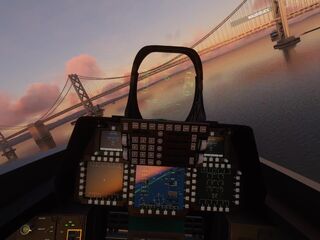 Flying Around San Francisco At Sunset In My F-22 Raptor