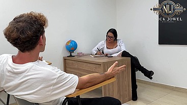 Spoiled Indisciplined Fuck And Creampie His Hot Teacher In Time, In The Classroom! Complete!