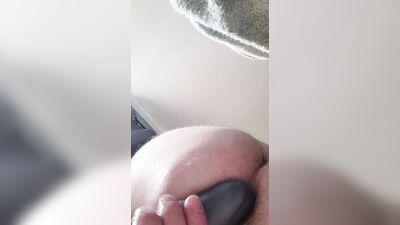 Hot ass fucked with big toy