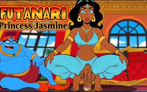 Futanari. Princess Jasmine Girl with a Big Dick. Porn Aladdin Series.