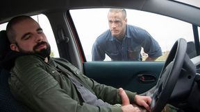 Mechanic Bo Sinn Pounds Masturbating Shawn Assmore's Tight Hole