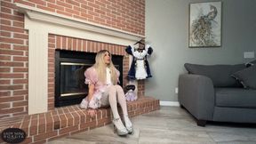 Lady Sara gives American Sissy Sasha a Good Going Over (720p)