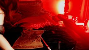 huge beautiful ass shemale fucking her ass