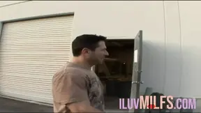 Blonde with tiny tits gets rough fuck on the couch