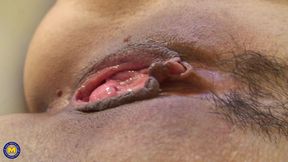 Curvy Mature Woman with a Big Ass Plays with Her Pussy