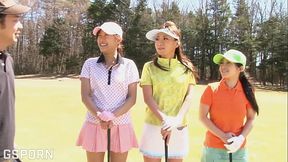 Japaneses milfs and teens like play golf but prefert hot cock and jav threesome sex