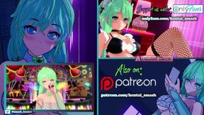 POV fucking Emilia on a table with her legs spread wide open - Re:Zero Hentai