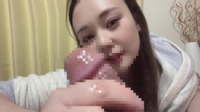 POV: Cum in mouth of Asian hottie