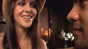 Delicious cowgirl Kinzie Kenner makes handsome dude eat her snatch