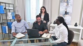 spicy boss lucy mendez tempts hung employees into dp / double anal fuck fest gp3301