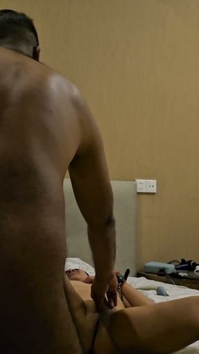 lovely sweet asian babe with anal plug   Clip 1