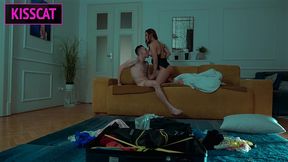 step mom brings step son to step sister catherine knight – how does he fuck us in shared bed?