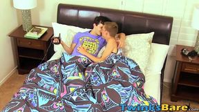 Twinks use camera to make a sex tape while pounding raw