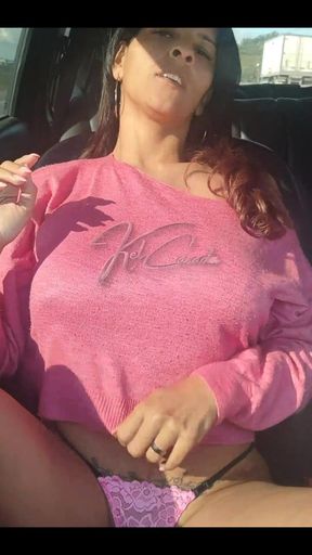 I Took Advantage of a Car Trip to Sp to Tease the Truck Drivers a Little