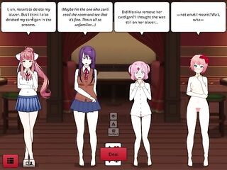 Disrobe Poker. Conejo vs Doki Doki Gals