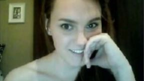 Seductive bae fondling her pussy with fingers while webcamming with me