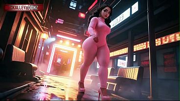 CURVY THICK GIRL SINGING IN SFW AI MUSIC VIDEO