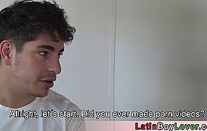 Amateur latin teens Rocco and Emanuel on bareback casting