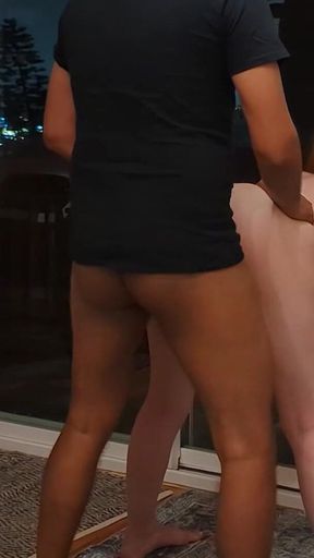 Inger Bunny Caught Having Sunset Sex and Giving BJ on Patio