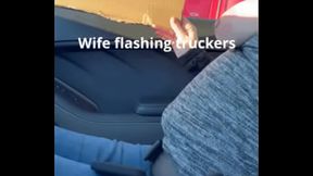 Flashing truckers