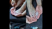 I let him fuck me doggystyle standing & cowgirl until my feet were covered... full compilation 🥵💦