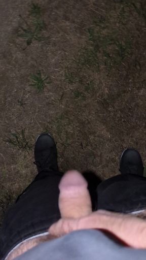 Jerk off Outdoors